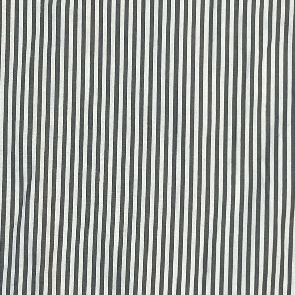 Jane and Delancey Stripe Button Up Shirt Womens1X Gray White Blouse 100% Cotton - Picture 5 of 17